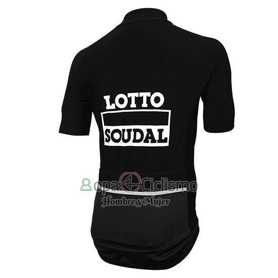 Lotto Soudal Ropa Ciclismo Culotte Corto 2016 Mangas Cortas Negro